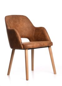 AC070T Sorbet Chair  With Tapered Oak Legs